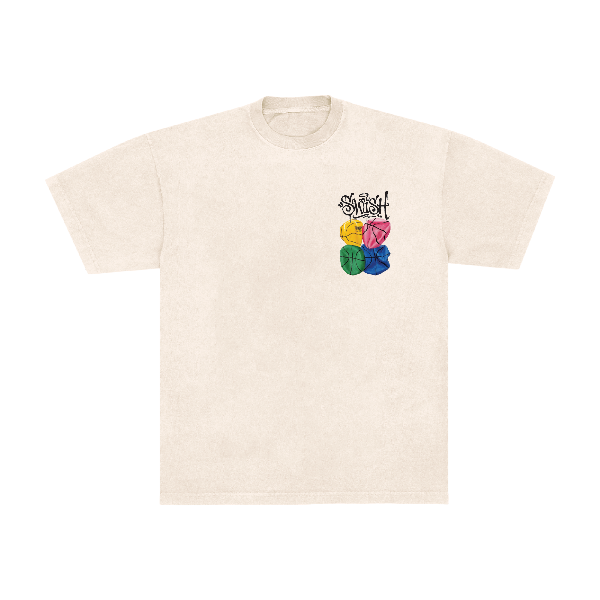 Swish Colorblocked Basketballs Tee